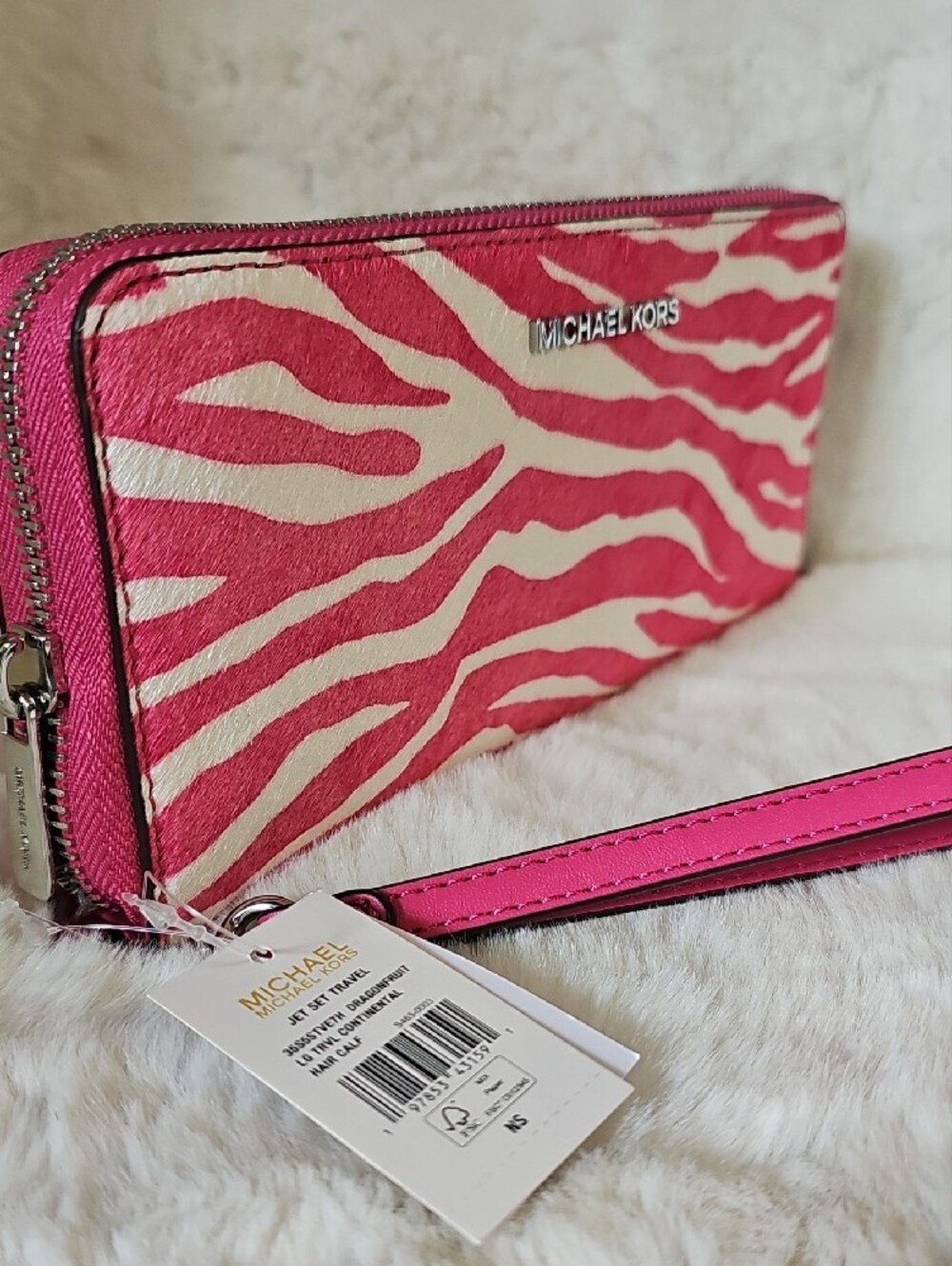 NEW! Michael Kors Jet Set Continental Wallet - Picture 6 of 14